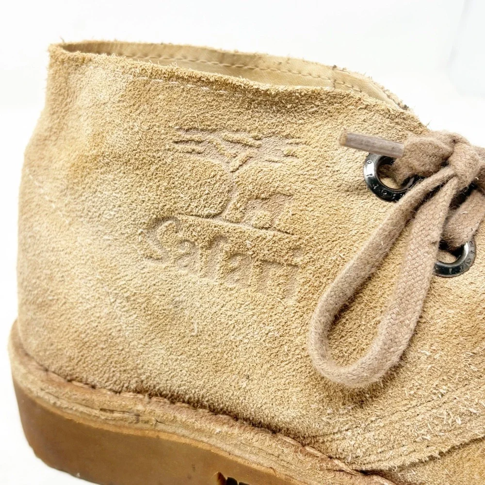 Safari by Bata Size 4/Youth 5 Tan Suede Desert Chukka Boots Made in Kenya